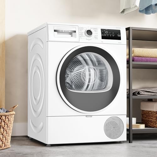 Bosch - Asciugatrice con pompa di calore, 8 kg, serie 4, Easy Clean, AutoDry, Antirughe, Bianco, WTR85V00ES - Funzionalità e accessori