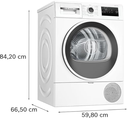 Bosch WTH85218II Serie 4 Asciugatrice smart a pompa di calore, 8 kg, Classe energetica D, Sensori di asciugatura intelligenti, Filtro semplice da pulire, Consumi ridotti,Bianco, 60 Cm - Prova pratica