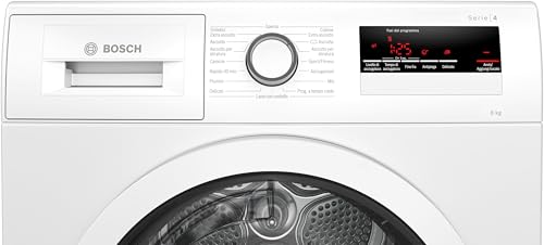 Bosch WTH85V18IT Serie 4 Asciugatrice a pompa di calore, 8 kg, Classe energetica E, Sensori di asciugatura intelligenti, Filtro semplice da pulire, Cestello lana, Bianco, 60 Cm - Funzionalità e accessori