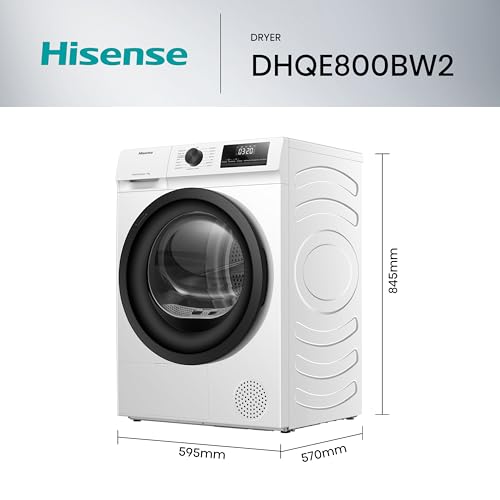 Hisense DHQE800BW2 Asciugatrice A Pompa Di Calore, 8 Kg, Classe D, Oblò Nero, Big Display, 16 programmi, Refresh - Prova pratica