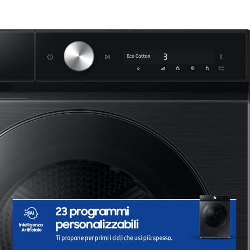 Samsung Asciugatrice Bespoke AI DV90DB7845GB/U3, 9 kg, Pompa di Calore, Wifi, QuickDrive, AI Dry, Hygine Dry, Carica Frontale, 60L x 85H x 60P cm - Dettaglio recensione 4